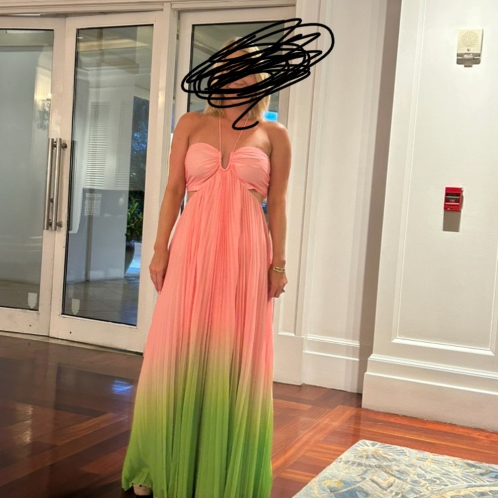 Pink ombré dress